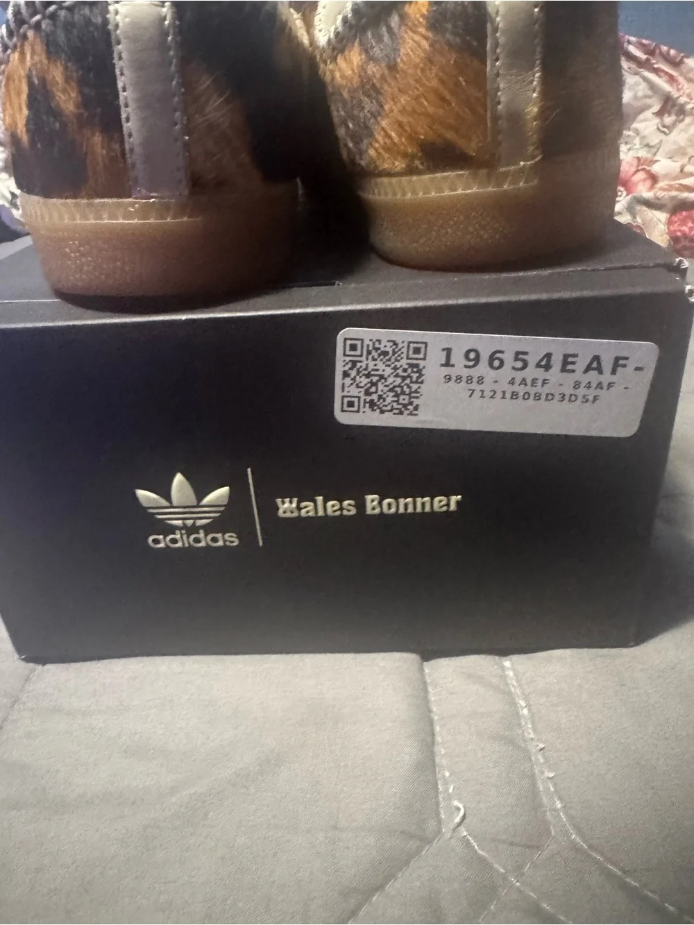 Adidas Wales Bonner Samba Shoes in Leopard Print - Brown